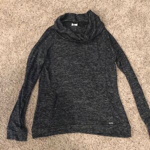Hello Mello gray cow neck sweater